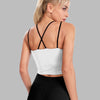Cosmic Catventure Cute Cropped Yoga Tops for Women