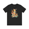 Celestial Commander: Futuristic Feline Tee