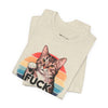 Funny Cat Quote Unisex Jersey Tee - "F*CK AROUND & FIND OUT"