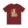 Celestial Commander: Futuristic Feline Tee