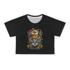 Mushroom Flower Kitty Crop Top
