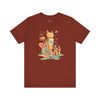 Celestial Commander: Futuristic Feline Tee