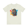 Psychedelic Purrfection: Tribal Feline Majesty Tee