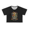 Mushroom Flower Kitty Crop Top