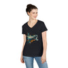 Galactic Whiskers Ladies' V-Neck T-Shirt