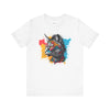 Psychedelic Purrfection: Tribal Feline Majesty Tee