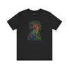 Mystic Garden Cat T-Shirt: Vibrant Feline Flourish
