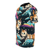 Meowgical Unicorn Cat Galaxy All-Over Print Tee