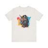 Psychedelic Purrfection: Tribal Feline Majesty Tee