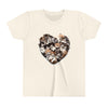 Cat's Snuggle Heart - Kids T-Shirt