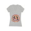 Kitten Riding a Unicorn V-Neck Tee