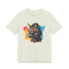 Psychedelic Purrfection: Tribal Feline Majesty Tee