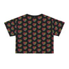 Rainbow Heart Kitten Crop Tee