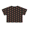 Rainbow Heart Kitten Crop Tee