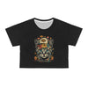 Mushroom Flower Kitty Crop Top