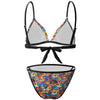 Cat Kaleidoscope Sexy Two Piece Bikini Swimsuit
