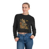 Mushroom Kitty Women's Cropped Sweatshirt