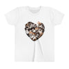 Cat's Snuggle Heart - Kids T-Shirt