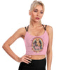 Cosmic Catventure Cute Cropped Yoga Tops for Women
