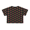 Rainbow Heart Kitten Crop Tee