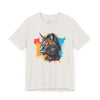 Psychedelic Purrfection: Tribal Feline Majesty Tee
