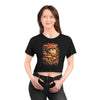 Many Mushrooms Kitty Crop Top