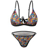 Cat Kaleidoscope Sexy Two Piece Bikini Swimsuit
