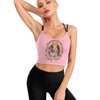Cosmic Catventure Cute Cropped Yoga Tops for Women