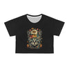 Mushroom Flower Kitty Crop Top