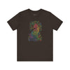 Mystic Garden Cat T-Shirt: Vibrant Feline Flourish