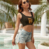 Flame-Hearted Ladies Casual Slim Short Tank Top