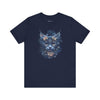 Enchanted Feline Bloom: Mystical Cat Floral Tee