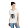 Punk Rock Kitten V-Neck T-Shirt