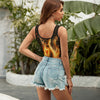 Flame-Hearted Ladies Casual Slim Short Tank Top