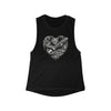 Sitar Cat - Women's Flowy Scoop Muscle Tank