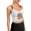 Cosmic Catventure Cute Cropped Yoga Tops for Women