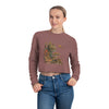 Mushroom Kitty Women's Cropped Sweatshirt