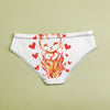 Fiery Feline Passion - Cute Women's Low Waist Panties