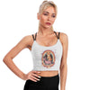 Cosmic Catventure Cute Cropped Yoga Tops for Women